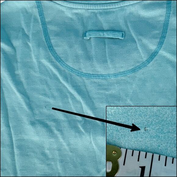 Ocean & Coast Long Sleeve Lightweight Blue Sweatshirt Size Large 100% Cotton - Picture 7 of 15